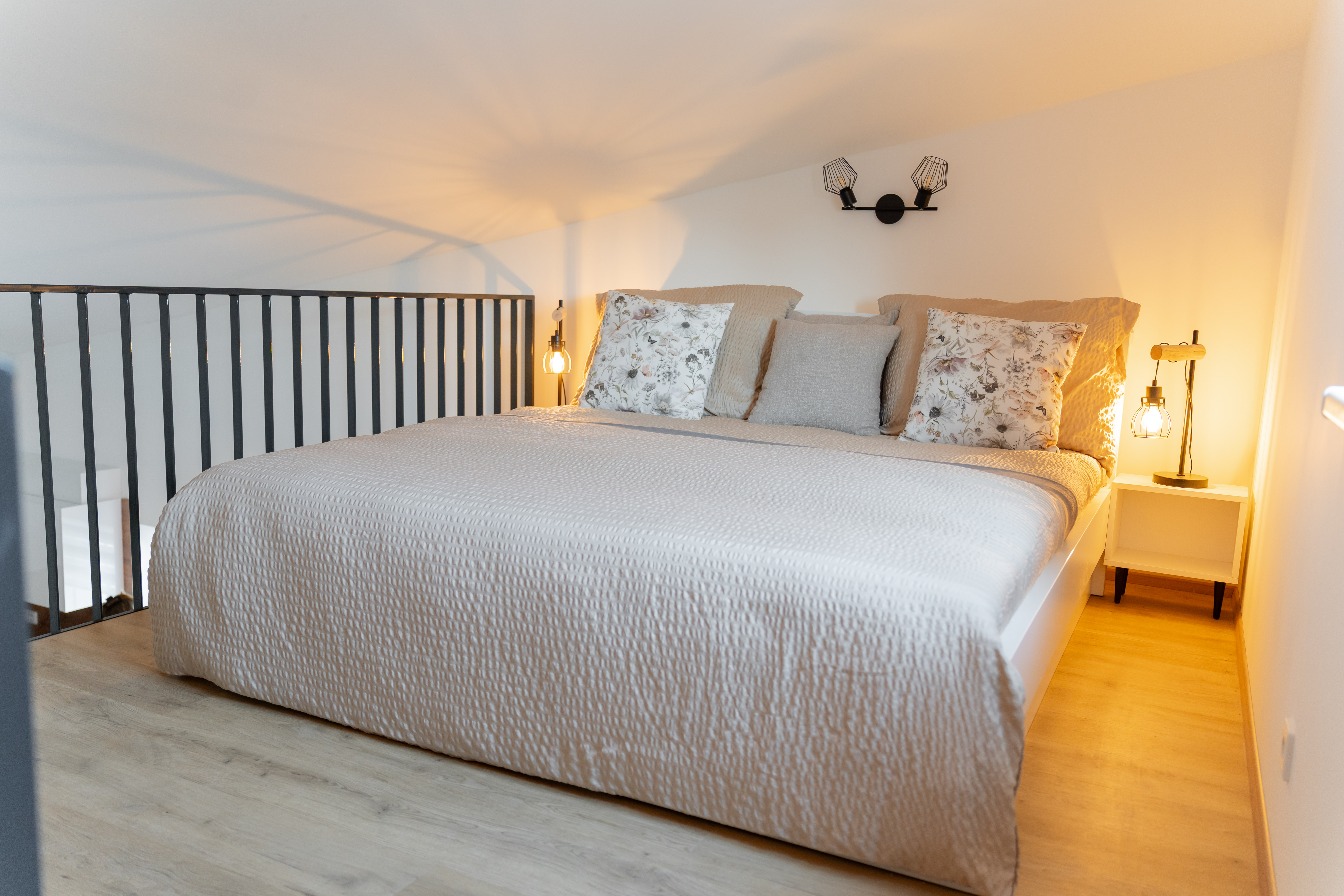 Ložnice apartmánu v Pasohlávkách u Pálavy